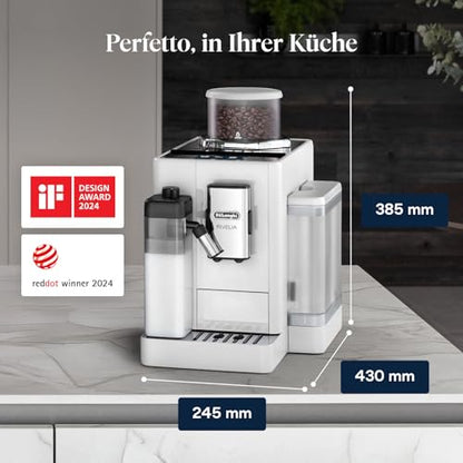 De'Longhi Rivelia EXAM440.55.W Kaffeevollautomat, weiß